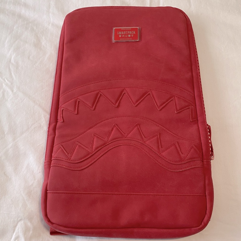 Sprayground ultra-thin backpack.